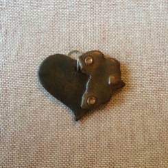 Africa Heart Pendant (metallic)
